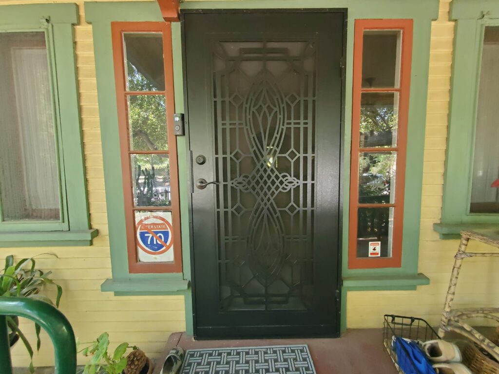 Black Titan Security Screen Door and Crimsafe Security Sliding Door Installation