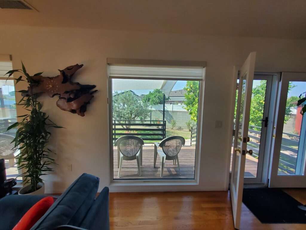 French Security Screen Door and Fixed Security Window Screens in North Hollywood, CA.